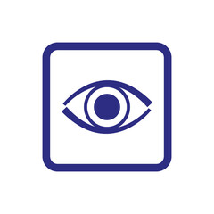 Eye icon on white background.
