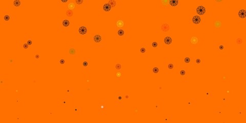 Light Green, Yellow vector natural backdrop with flowers.