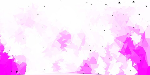 Light purple vector triangle mosaic pattern.