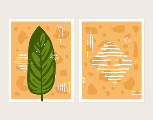 Set of two abstract poster designs
