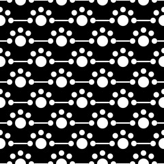 Circles, figures seamless pattern. Dots print. Circular shapes ornament. Polka dot wallpaper. Rounds background. Dotted backdrop. Abstract digital paper, folk designing, ethnic textile print. Vector