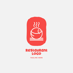 Obraz premium Fish and seafood restaurant logo, BBQ Fish and Sushi logo, Fish logo with minimalis style