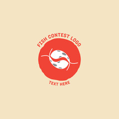fish logo vector illustration, fish market logo, fish guard logo, fish contest, seafood label and badge