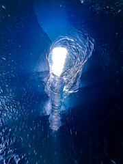 Blue glacier in Iceland