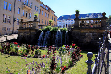 Water art, Fountain, Water supply, Gotha, Thueringen, Germany, Europe