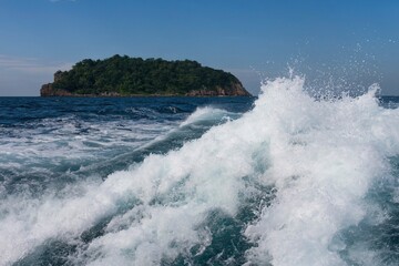 Fototapeta premium Ferry to Koh Phi Phi Island in Thailand