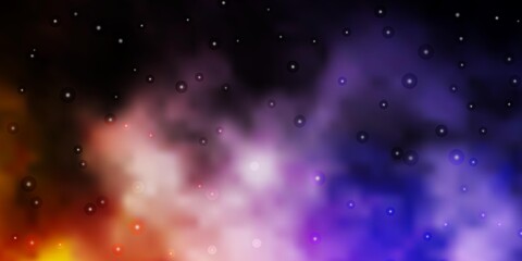 Dark Pink, Yellow vector pattern with abstract stars. Colorful illustration in abstract style with gradient stars. Pattern for new year ad, booklets.