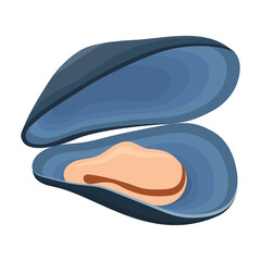 mussels vector illustration isolated on white background