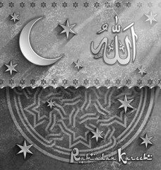 Islamic pattern 3D background, Ramadan Kareem vector background, Arabic ornament, Vector illustration Eps 10