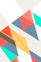 Obraz premium Flat geometric covers design. Colorful modernism. Simple shapes composition.