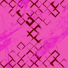 retro square pattern in grunge design. brush vector drawn and combining together randomly. it can be used as abstract retro background, template, backdrop, poster, billboard, cover page, etc.
