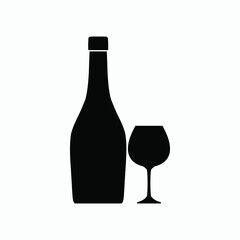 wine icon vector