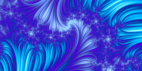 Fototapeta na wymiar Beauty spiral fractal, light color floral wallpaper