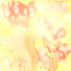 watercolor abstract orange yellow red textural blurred background