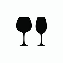 wine icon vector