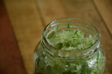 grated green papaya jam