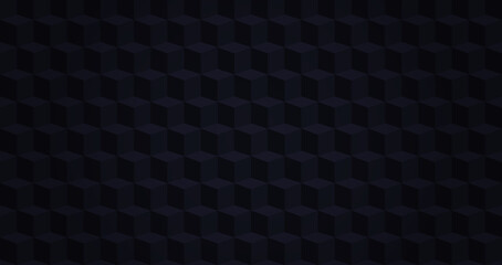 Minimalistic pattern, black cube background