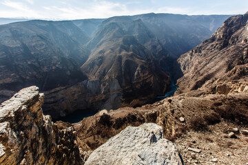 Sulak canyon. Chirkeyskaya HPP.Nature Of The Caucasus. Dagestan, Russia.