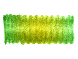 Green and yellow abstract watercolor background. It is a hand drawn. Green and yellow watercolor scribble texture.