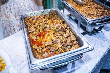 Authentic Indian food close up