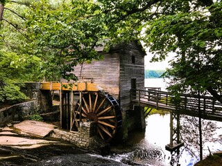 Wooden mill at Stone Mountain 
