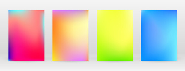 Pastel Soft. Rainbow Gradient Set Color Background