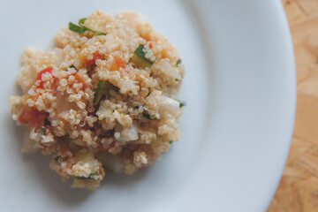 white quinoa salad