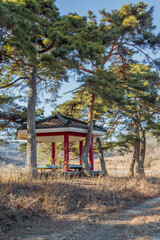 Traditional Korean picnic gazebo