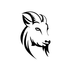 goat logo icon design vector