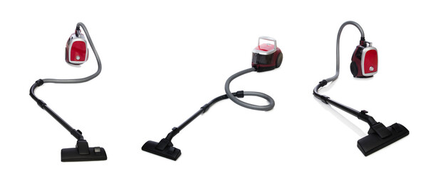Vacuum cleaner isolated on the white background