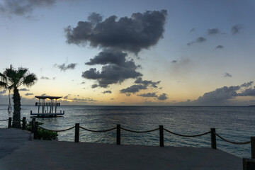 Fototapeta na wymiar Sunset in Curacao