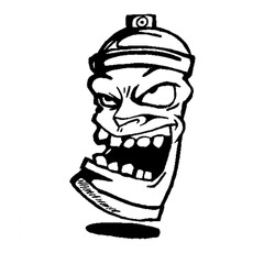 funny cartoon grafity karakter. 