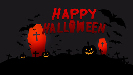 Happy Halloween, image with pumpkin