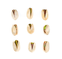Pistachio on a white background