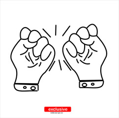 hand icon.Flat design style vector illustration for graphic and web design.Flat design style vector illustration for graphic and web design.