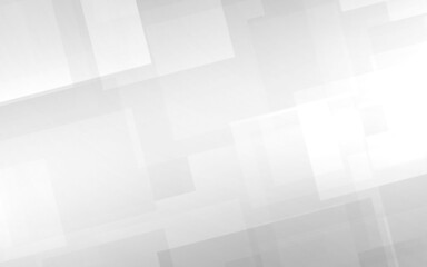 Abstract white and gray polygon square pattern gradient background. with space for concept design Technology and modern. 3d render illustration.
