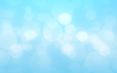 Bokeh blue sky light abstract background.