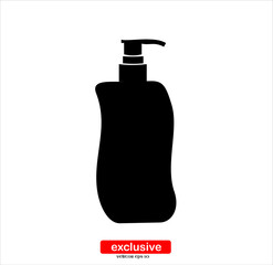 plastic bottle icon.Flat design style vector illustration for graphic and web design.