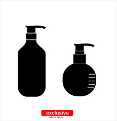 plastic bottle icon.Flat design style vector illustration for graphic and web design.