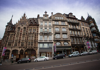 Fototapeta na wymiar Belgian Building Architecture, Brussels Belgium