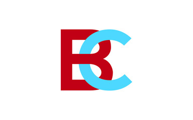 BC or CB Letter Initial Logo Design, Vector Template