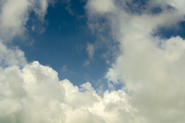 Thick Clouds Over Blue Sky