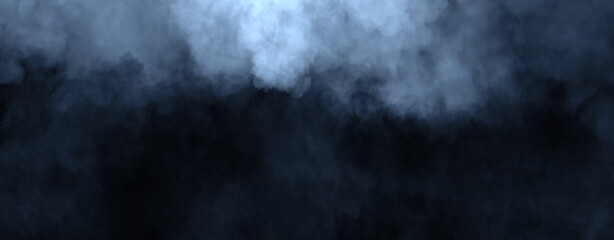 Panoramic fog mist texture overlays. Abstract smoke isolated background for effect, text or copyspace . Stock illustration.