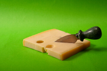 colorful block of cheese
