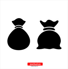 sack icon.Flat design style vector illustration for graphic and web design.