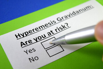 Obraz premium Questionnaire about infectious disease