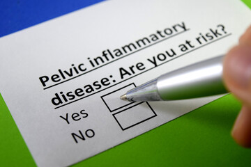 Fototapeta premium Questionnaire about infectious disease
