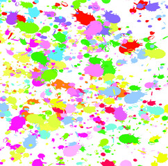 Abstract colorful r paint brush and flick colours pattern background. nice watercolor paint splash texture background.
