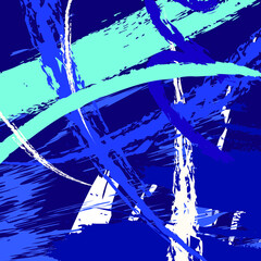 Abstract colorful blue paint brush and strokes, scribble pattern background. colorful blue sky nice brush strokes and hand drawn backdrop. modern beautiful grunge and stripes background