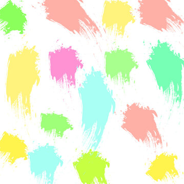 Abstract colourful paint brush and strokes, splash colours pattern background. Creative nice hand drawn and stripes texture for your design